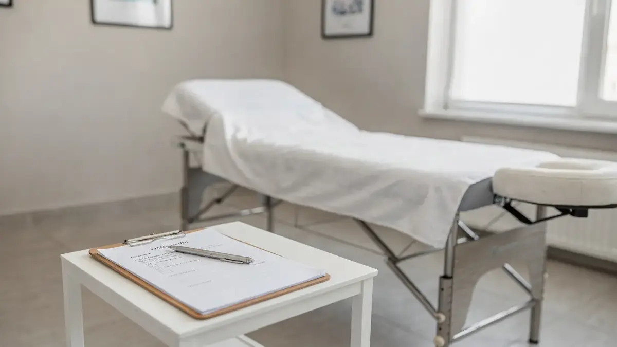 Anamnese in der Osteopathie: Fragebogen und Behandlungsraum für die Erstaufnahme